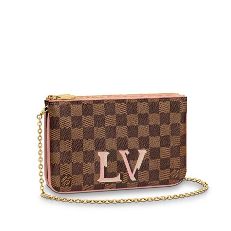 louis vuitton damier double rits fashionphile|Louis Vuitton pochette accessories.